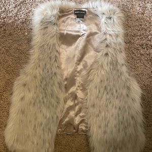 Faux fur vest